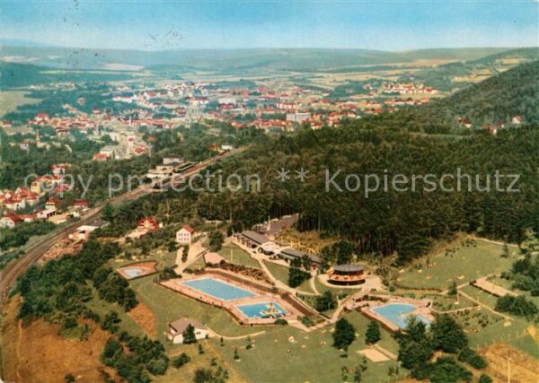 Bad Kissingen Fliegeraufnahme Terrassen-Schwimmbad
