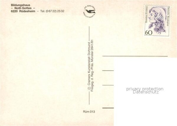 Ruedesheim Rhein Fliegeraufnahme Bildungshaus Noth Gotte – Bild 2