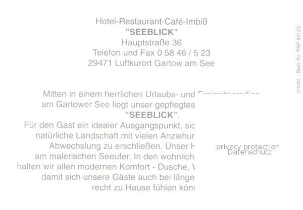 Gartow Elbe Hotel-Restaurant Seeblick – Bild 2