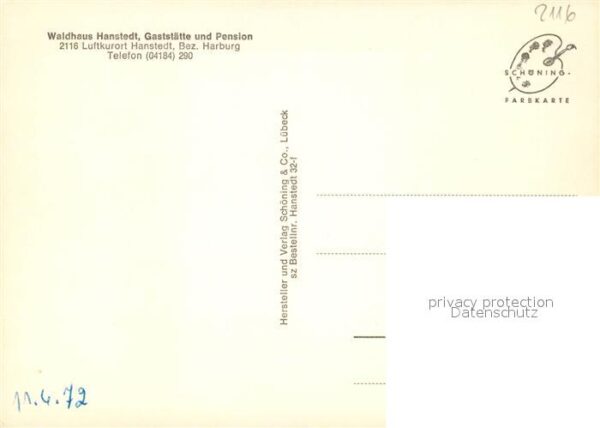 Hanstedt Nordheide Waldhaus Hanstedt Gaststätte Pension – Bild 2