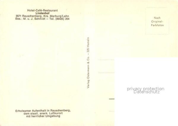 Rauschenberg Hessen Hotel Cafe Restaurant Lindenhof – Bild 2