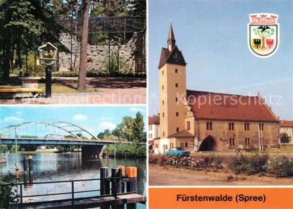 Fuerstenwalde Spree Heimattiergarten Brücke Thälmann-Pionie