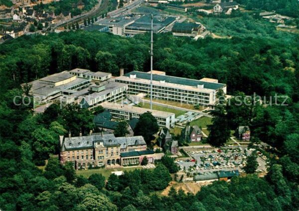 Saarbruecken Fliegeraufnahme Funkhaus Schloss Halber
