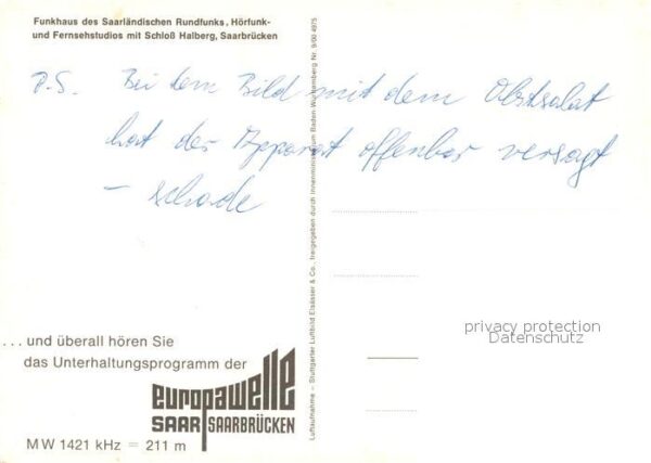 Saarbruecken Fliegeraufnahme Funkhaus Schloss Halber – Bild 2