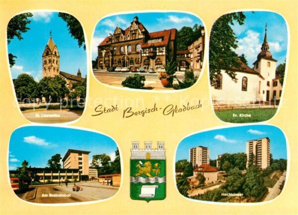 Bergisch Gladbach Evangelische Kirche Busbahnhof Rathaus