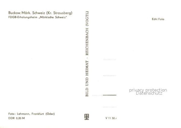 Buckow Maerkische Schweiz Erholungsheim Märkische Schweiz – Bild 2