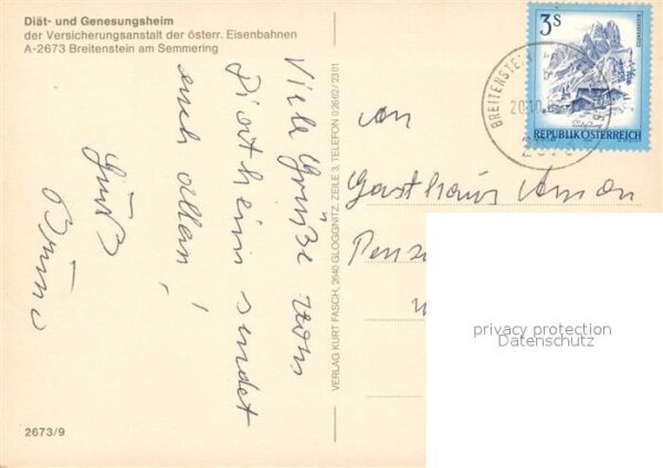 Breitenstein Niederoesterreich Diät Genesungsheim – Bild 2