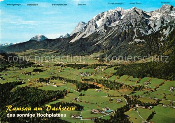 Ramsau Dachstein Steiermark Fliegeraufnahme Hohe Rams Tennengebirge