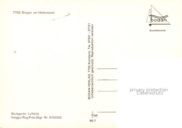 Singen Hohentwiel Fliegeraufnahme Burgruine – Bild 2