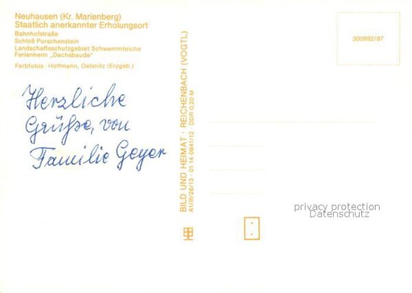 Neuhausen Marienberg Bahnhofstraße Schloss Purschenstein Fer – Bild 2