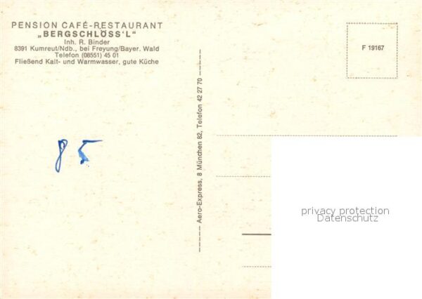 Kumreut Pension Cafe Restaurant Bergschlössl – Bild 2