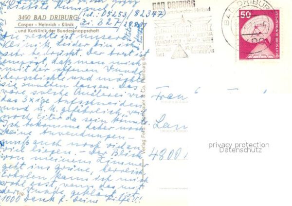 Driburg Bad Fliegeraufnahme Caspar Heinrich Klinik – Bild 2