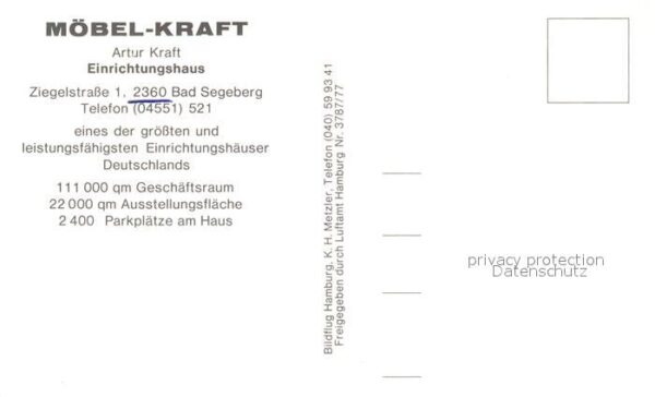 Bad Segeberg Fliegeraufnahme Möbel-Kraft – Bild 2