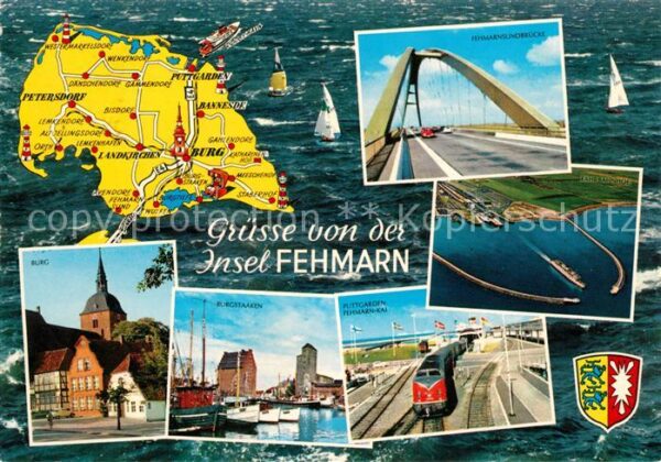 Burg Fehmarn Brücke Fahrbahnhof Puttgarden Fehmarn-K