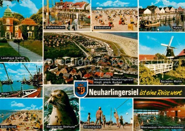 Neuharlingersiel Landhaus Sielhof Hafen Seriemer Mühle