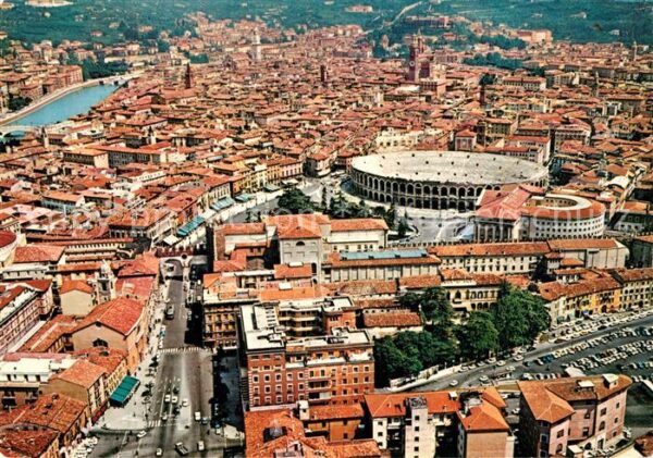 Verona Veneto Fliegeraufnahme