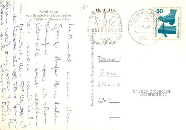 Bad Reichenhall Relief-Karte Müllnerhorn Listsee Sonnta – Bild 2