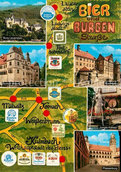 Kulmbach Burg Lauenstein Rosenberg Schloss Mitwi