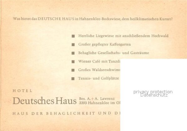 Hahnenklee-Bockswiese Harz Hotelhalle Deutsches Haus – Bild 2