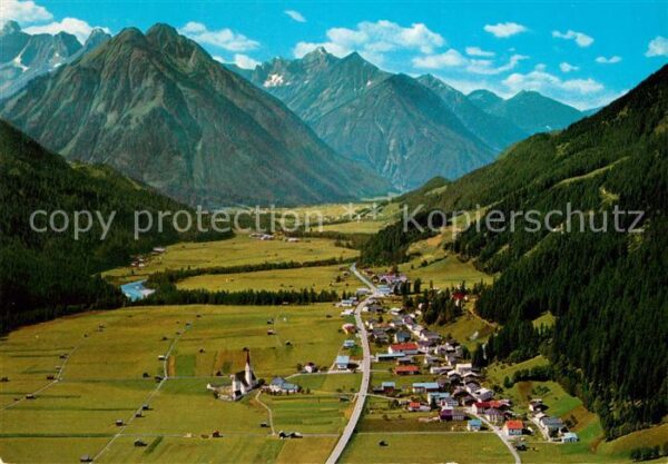 Elbigenalp Fliegeraufnahme Sonnenkogeln Rotschrofe