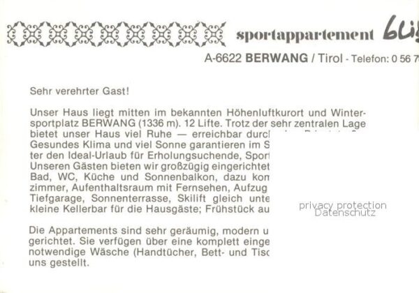 Berwang Tirol Sportappartement Blitz – Bild 2