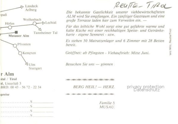 Reutte Tirol Musauer Alm – Bild 2