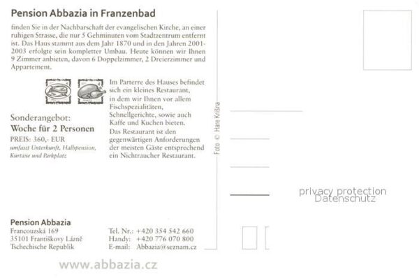 Frantiskovy Lazne Pension Abbazia – Bild 2