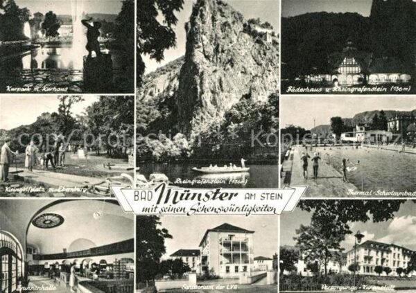 Bad Muenster Stein Ebernburg Kurpark Kurhaus Bäderhaus Rheingrafenst