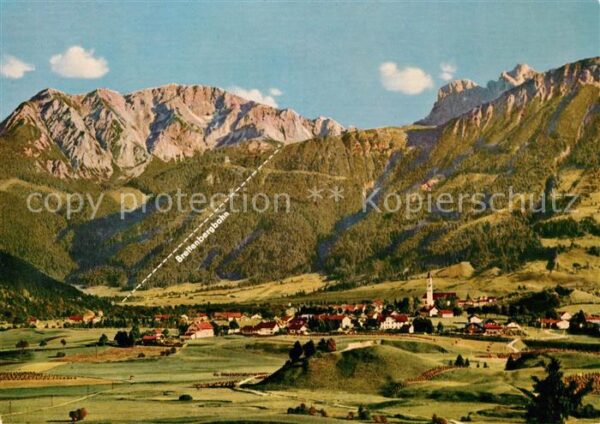 Pfronten Fliegeraufnahme Breitenbergbahn Roßberg