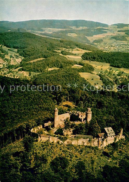 Auerbach Bergstrasse Fliegeraufnahme Burgruine Auerbacher Sc