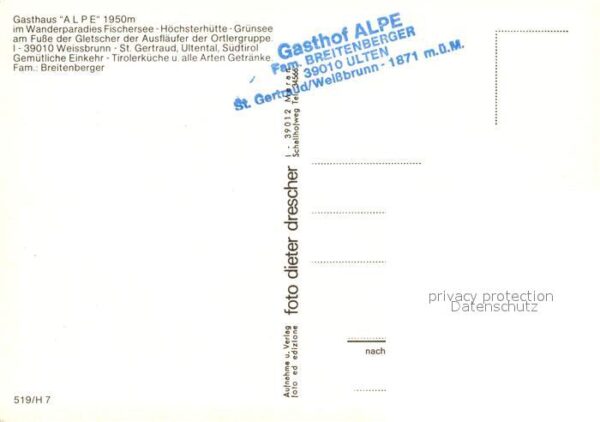 Weissbrunn Fontana bianca Gasthaus Alpe – Bild 2