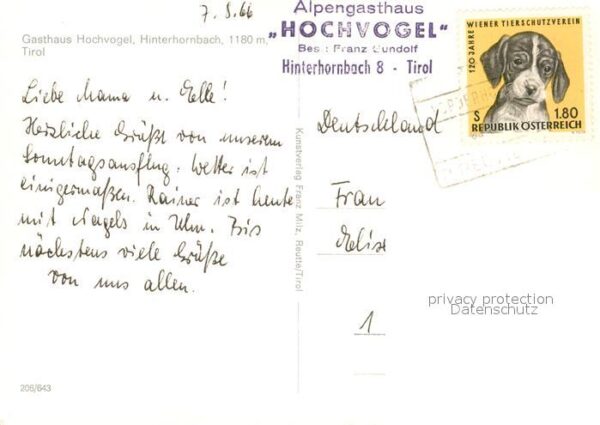 Hinterhornbach Gasthaus Hochvogel – Bild 2