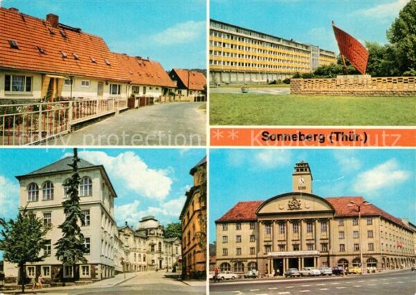 Sonneberg Thueringen Siedlung Wehd Ehrenmal Spielzeugmuseum