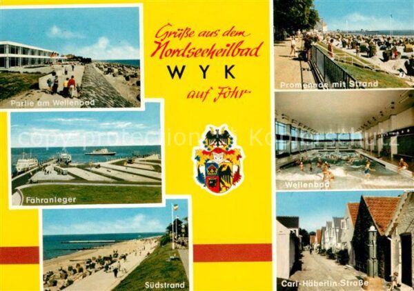 Wyk Foehr Wellenbad Fähranleger Promenade Strand
