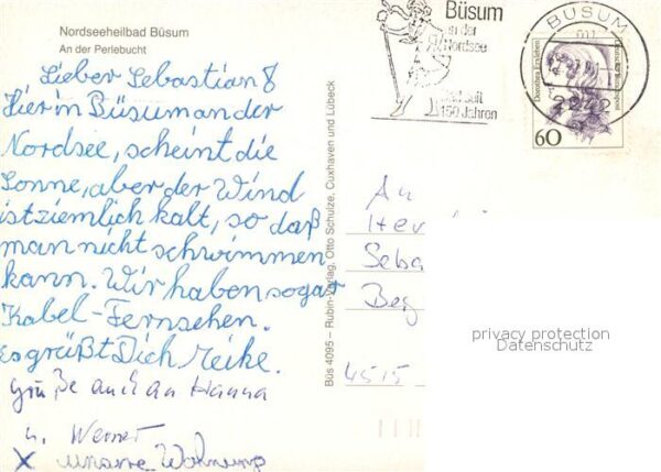 Buesum Nordseebad Fliegeraufnahme Perlebucht – Bild 2