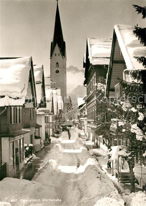 Oberstdorf Kirchstraße Hotel Löwen Winter