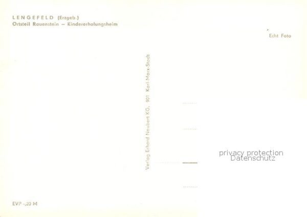 Lengefeld Erzgebirge Ortsteil Rauenstein Kindererholungsheim – Bild 2