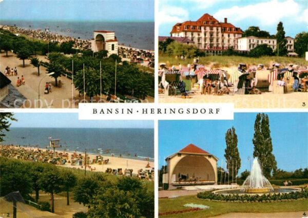 Bansin Ostseebad Heringsdorf Strand Konzerthalle FDGB He