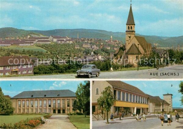 Aue Sachsen Kulturhaus Ernst Thälmann Kaufhaus Ober