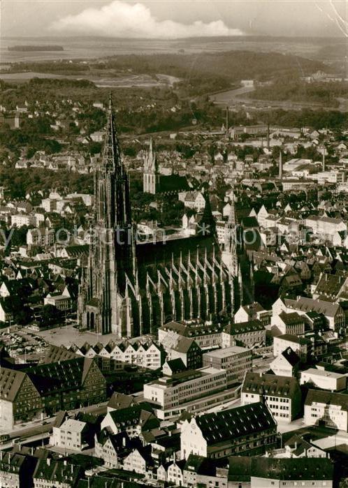 Ulm Donau Fliegeraufnahme