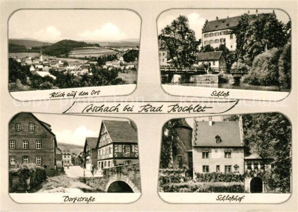 Bad Bocklet Panorama Schloss Dorfstraße Schlosshof