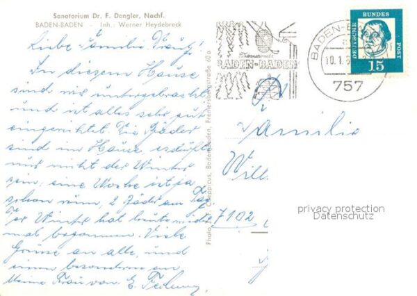 Baden-Baden Sanatorium Dengler – Bild 2