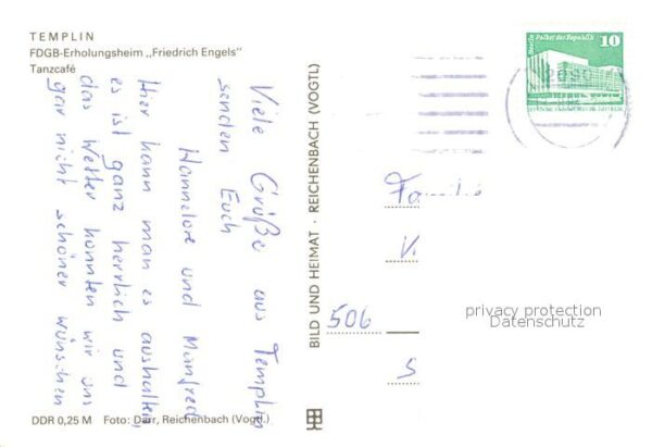 Templin FDGB Erholungsheim Friedrich Engels Tan – Bild 2