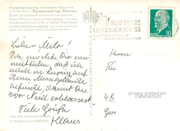 Leipzig Postamt Karl Marx Platz – Bild 2