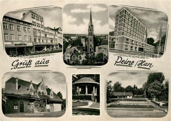 Peine Rathaus Schwimmbad Marktplatz Heimatmus