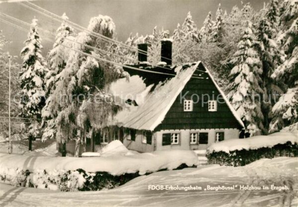Holzhau Rechenberg-Bienenmuehle FDGB Erholungsheim Berghäusel Winter