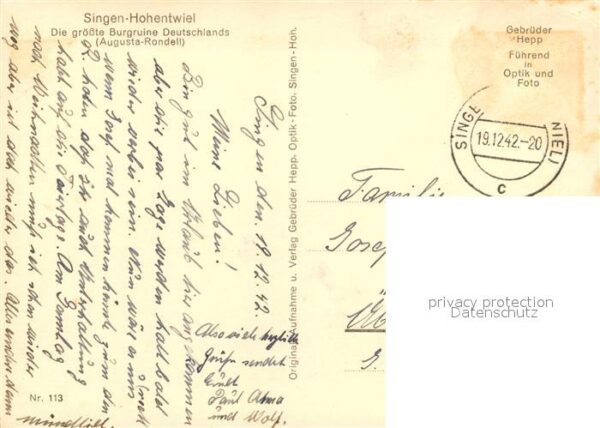 Hohentwiel Burgruine Augusta Rondell – Bild 2