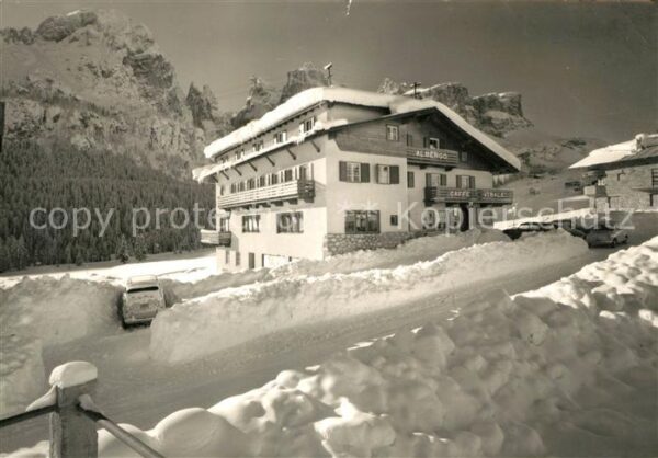 Colfosco Albergo Caffe Centrale Winter