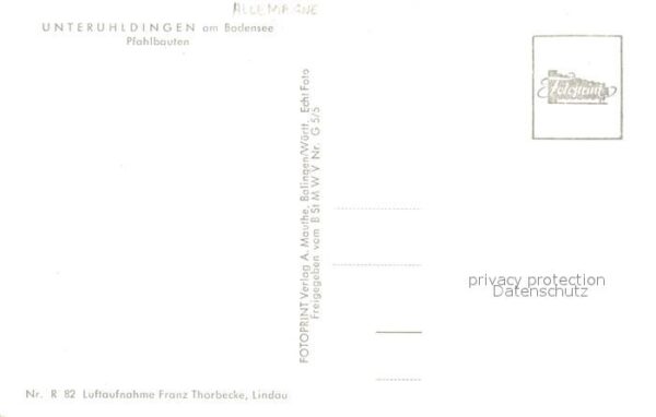 Unteruhldingen Fliegeraufnahme Pfahlbauten – Bild 2