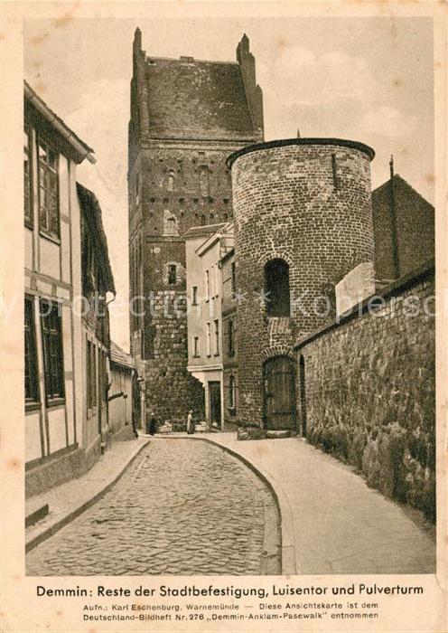Demmin Mecklenburg Vorpommern Reste Stadtbefestigung Luisentor Pulver